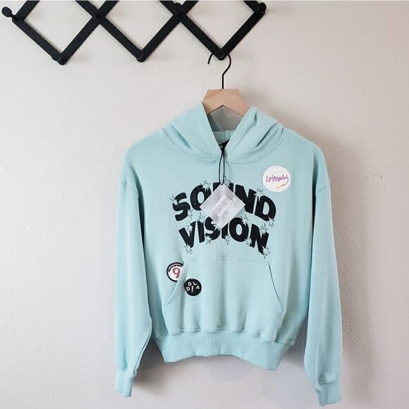 Daydreamer LA Sound And Vision Patch Pocket Graphic Hoodie NWT - Picture 13 of 16